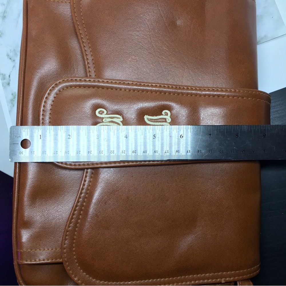 Vintage Brown Leather Shoulder Bag Purse - Picture 11 of 16